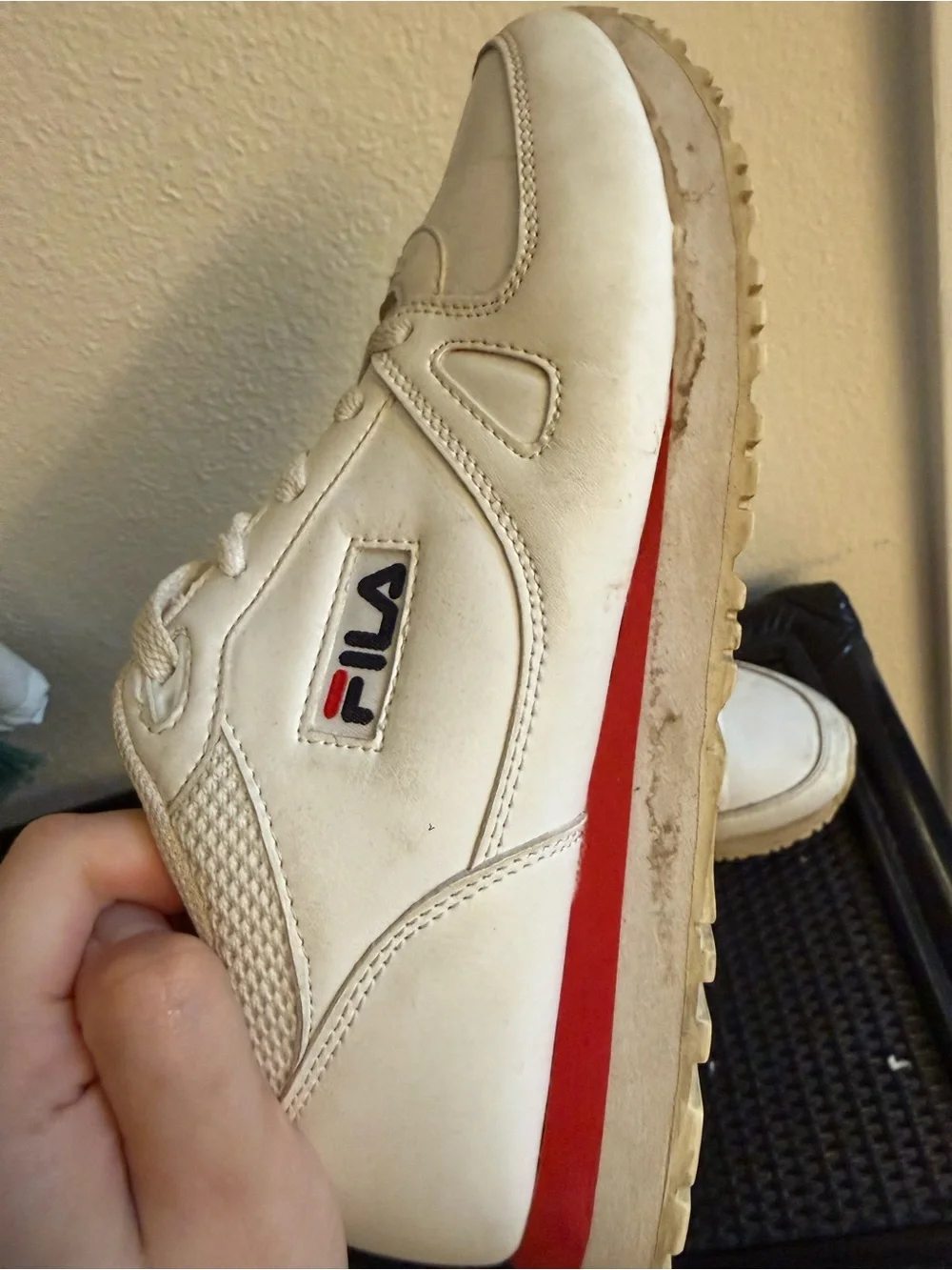 FILA White Low-Top Athletic Sneakers